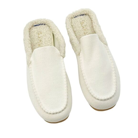ROTHY'S The Scuff Merino Wool Knit Slip-On Backless Ivory Slippers Size 12 NWOB - Picture 8 of 9
